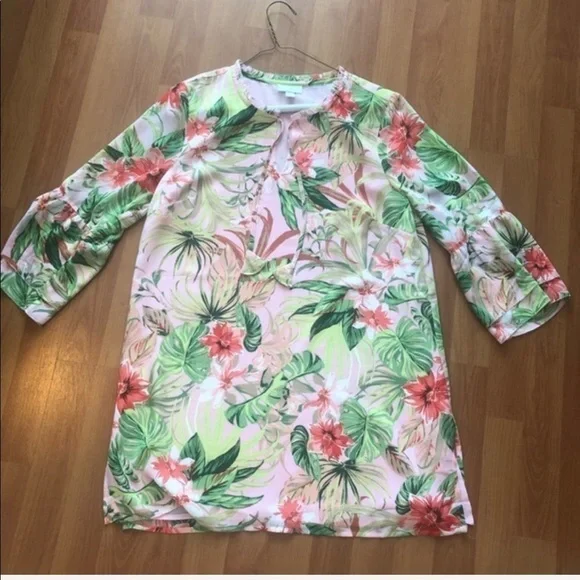J. Jill Tropical Floral Top - Picture 12 of 16